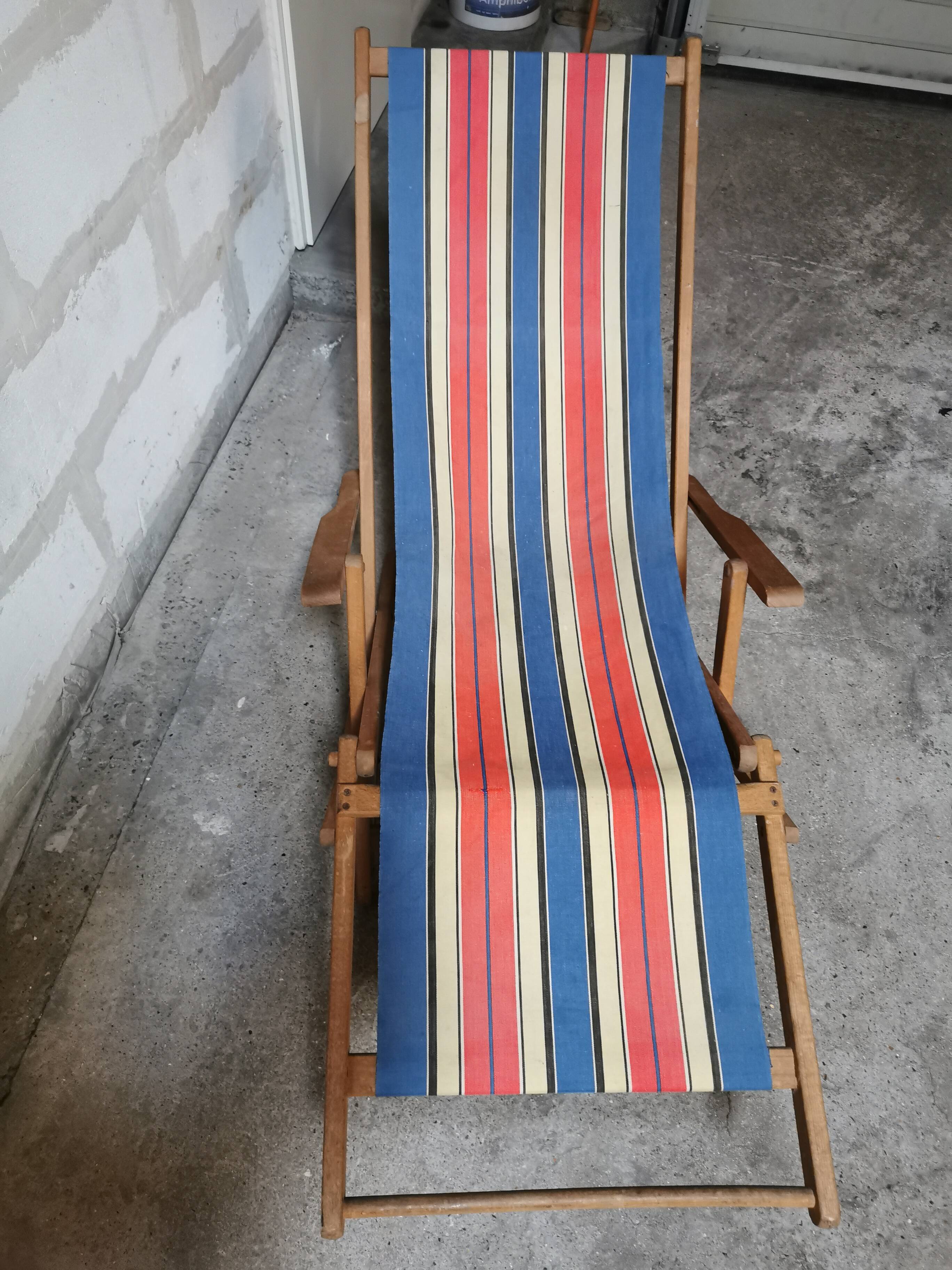 Folding beach lounge chair, Ergelax Chilean deckchair