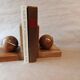 Wood book-clamts Meho, Swiss 50s/60s