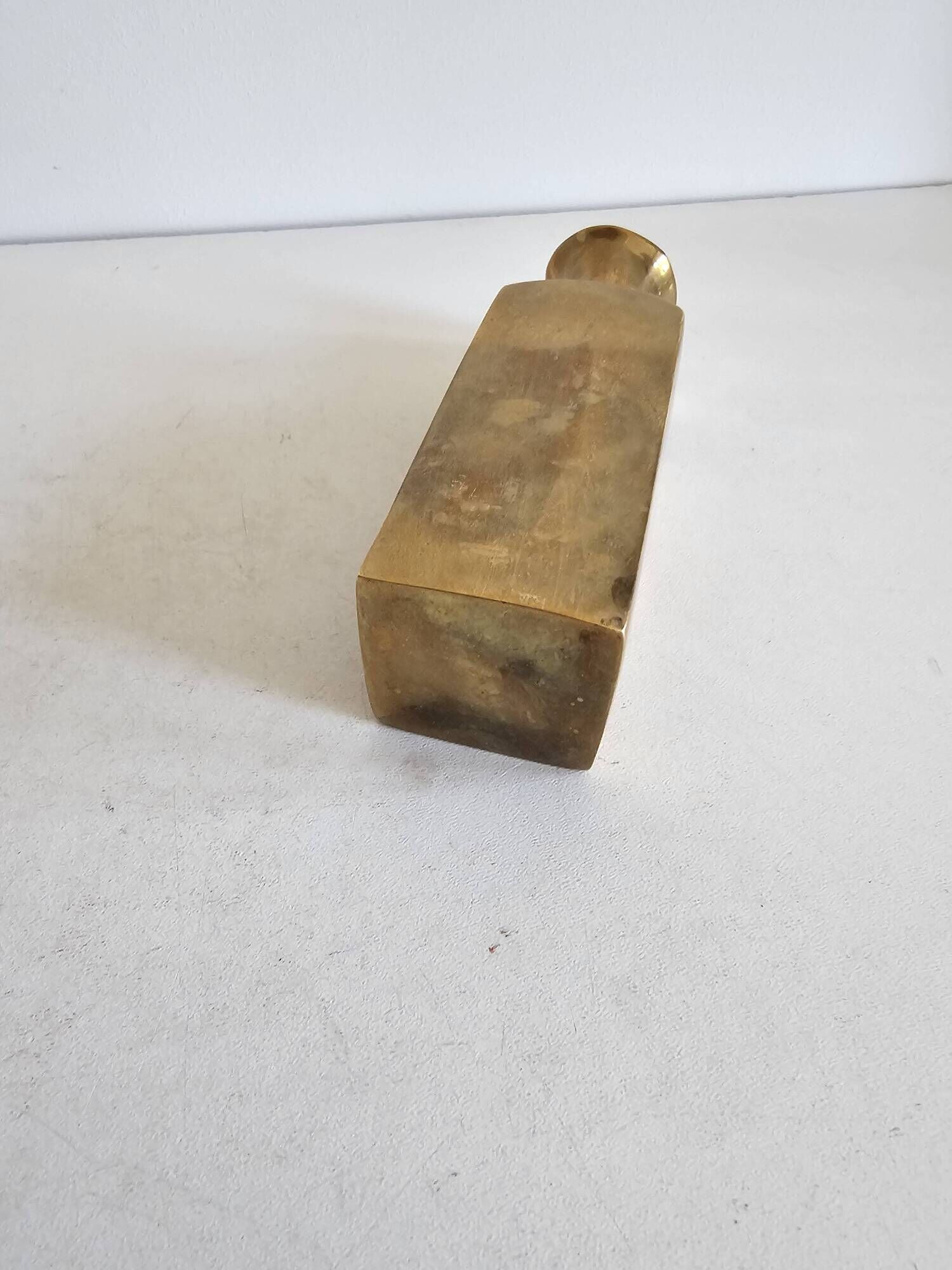 Pretty little vintage Art Deco brass soliflore vase.