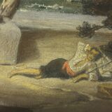 Alphonse de Saint-Beaussant (born in 1842) Pastel on paper mounted on canvas - Sinner