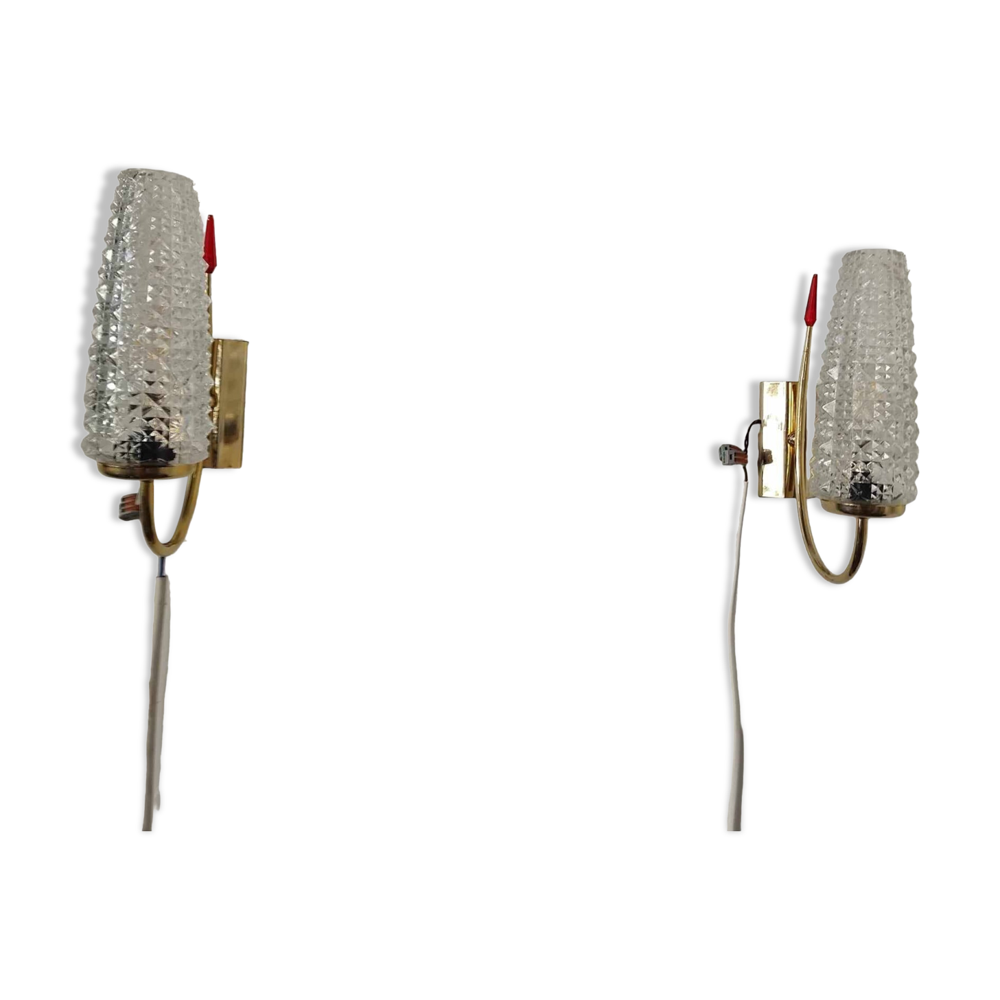 Pair of 50's wall lights from LUNEL