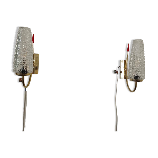 Paire d'appliques 50's maison LUNEL