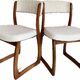 Paire de chaises scandinaves