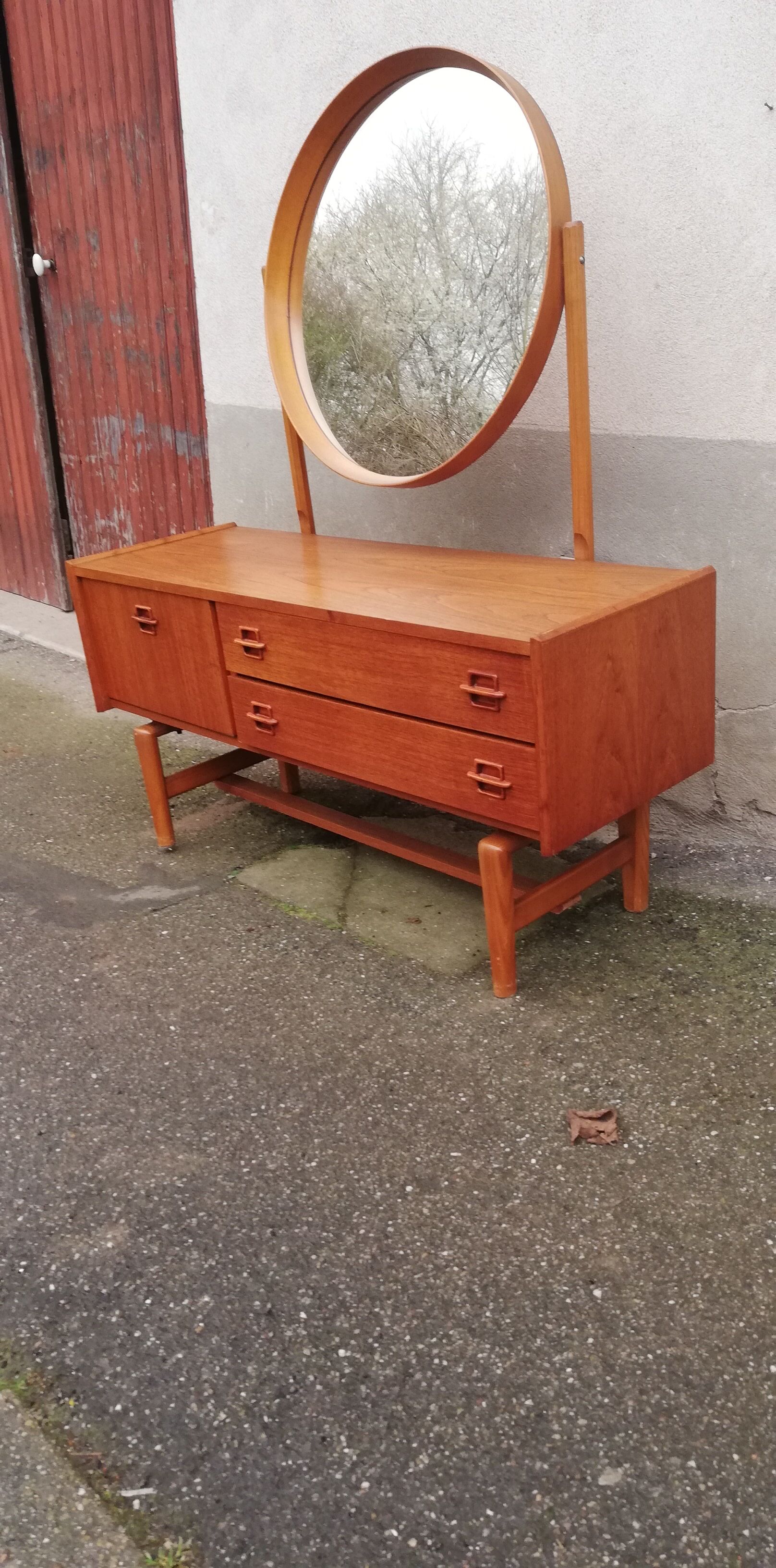 Scandinavian teak dressing table
