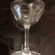 Set of six crystal cups
