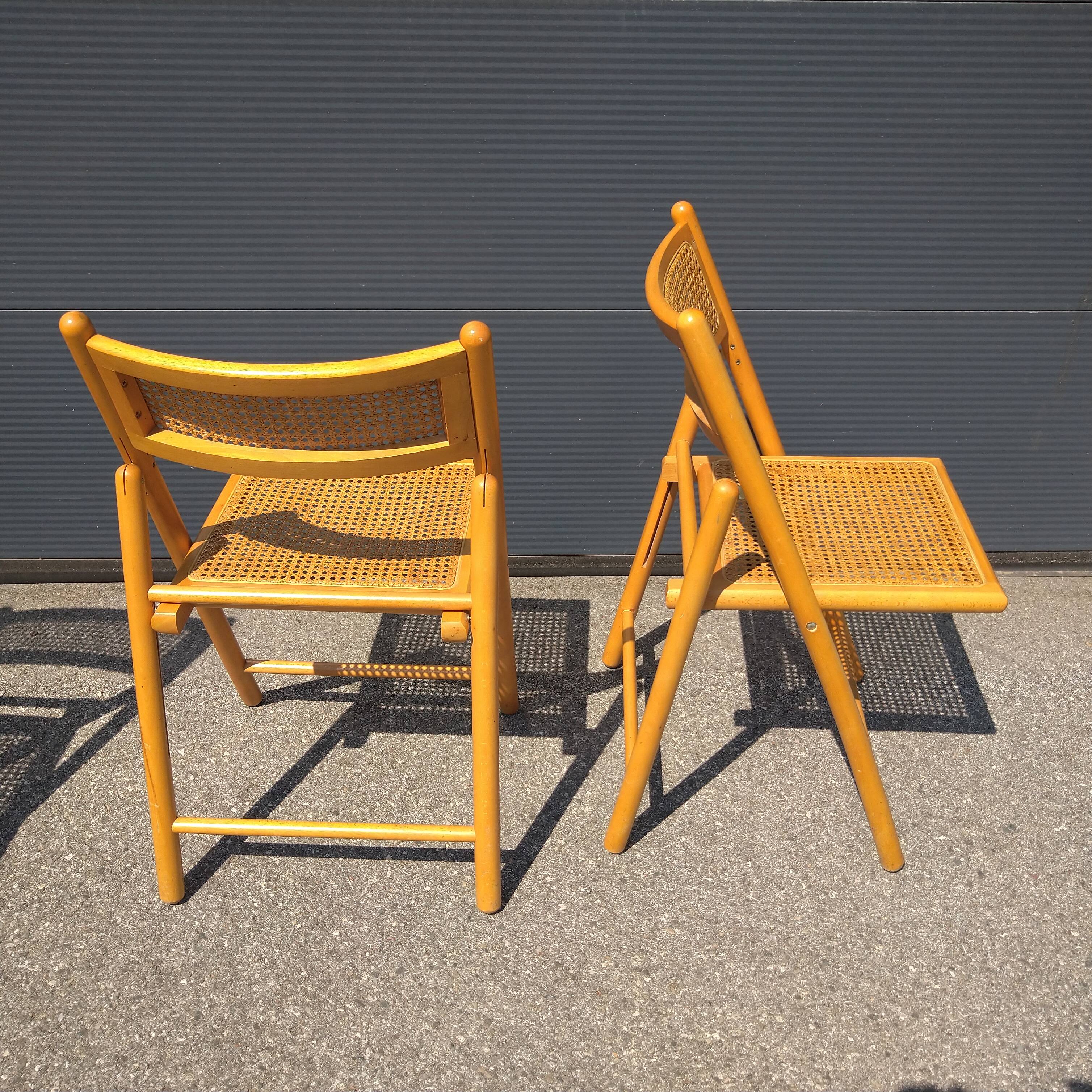 Pair of folding chairs cannes