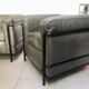 Pair of LC2 Le Corbusier armchairs by Cassina