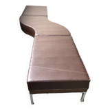 Modular sofa, Vintage leather sofa from the 60s, 70s