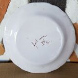 Earthenware plate decoration flowers