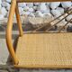 Bamboo and rattan wall shelf