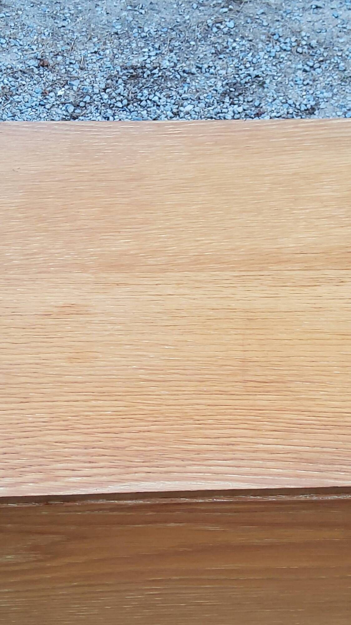 Vintage chest of drawers in golden blond oak legs compass and fins 3 drawers from the 50s