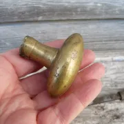 Antique gilded brass door handle