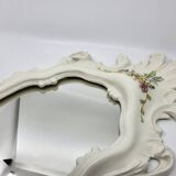 Farnesiana Mirror by Carlo Corvi in ceramic Italy 1950