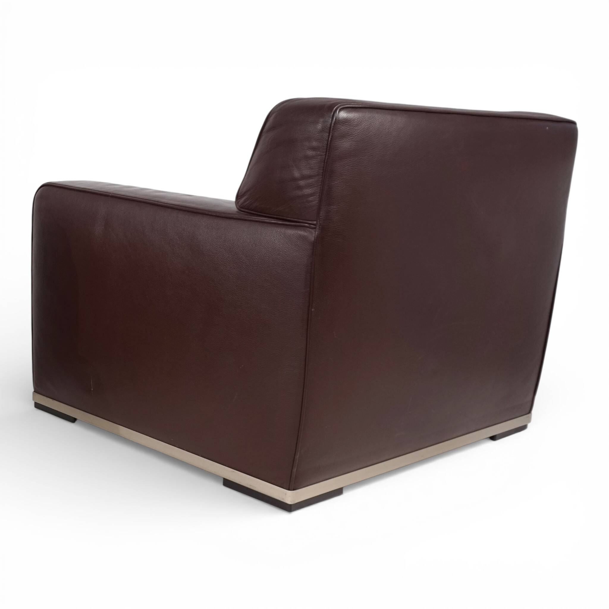B&B Italia Maxalto Apta Imprimatur leather armchair by Antonio Citterio