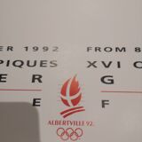 Official Pposter Albertville Olympic Games Speed Skating