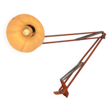 Lampe Articulée Architecte Pop Oange Luxo L-1 U.S Pat. Vintage Brevet US