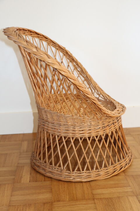 Children's rattan armchair 1950