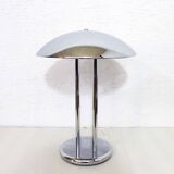 Mushroom lamp in chromed metal