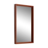 Teak framed mirror