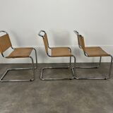 3 B33 Marcel Breuer chairs, 1980, leather