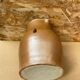 Ancien pichet 5 litres grès marron beige intérieur blanc vintage
