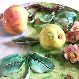 Assiette fruits en relief Longchamp