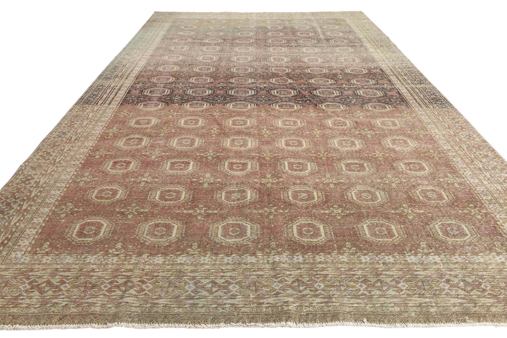 6x10 Dusty Rose & Brown Classic Persian Rug, 178x293Cm