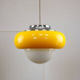 Large Space Age Model Best Pendant from Guzzini in Yellow, 1970s