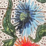 Vintage ceramic coffee table by Vallauris – floral and flat top