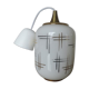 Hanging opaline white gold geometric patterns 60s 70s