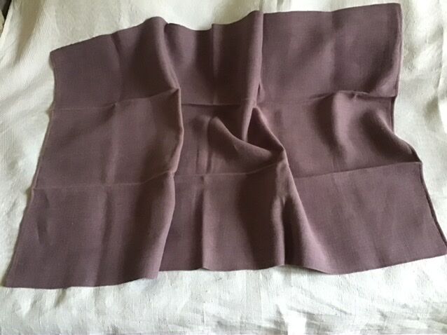 104x64 mauve linen kitchen tablecloth