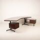 T96 Rosewood Boomerang Desk by Osvaldo Borsani for Tecno, First Edition, 1950