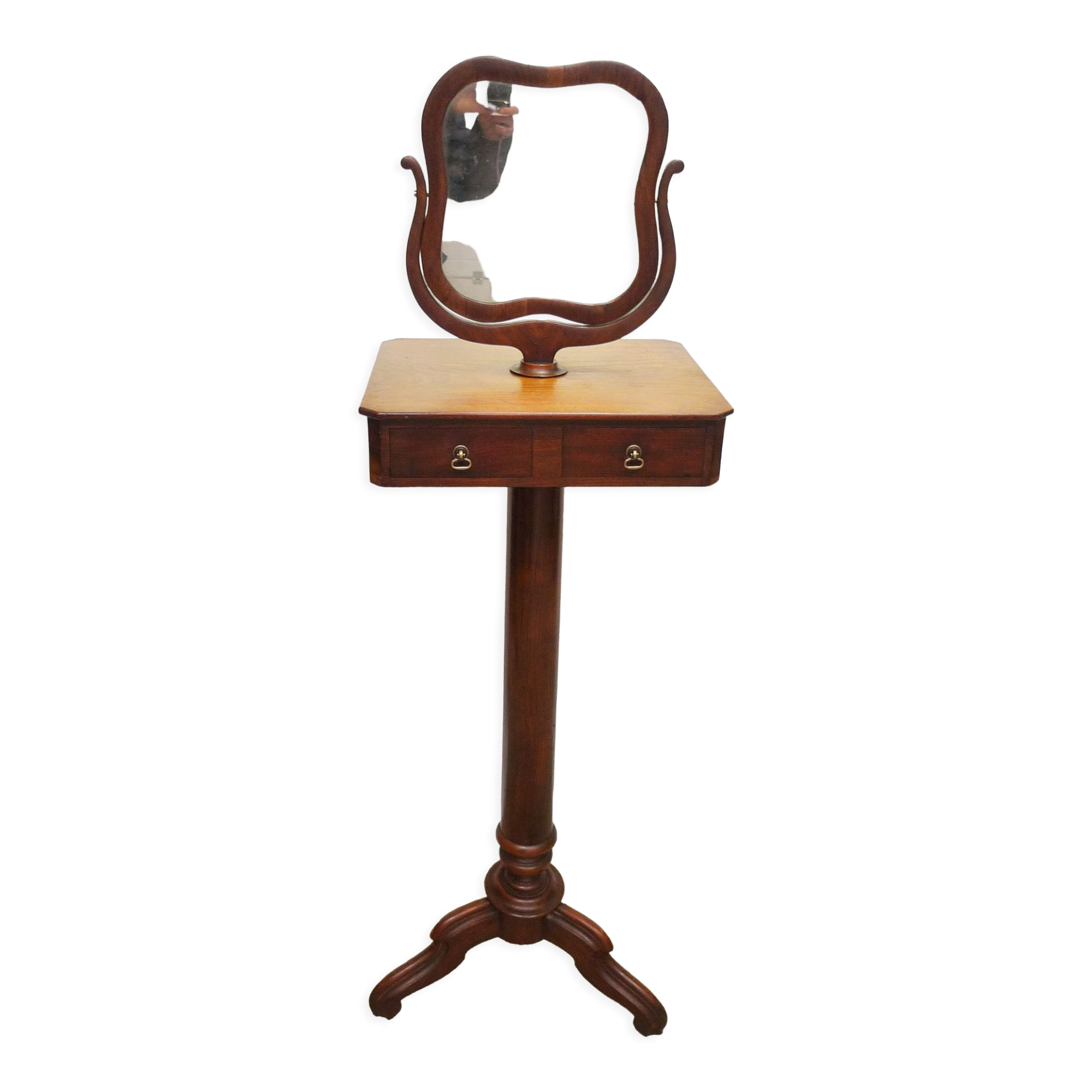 Mahogany barber 19th century