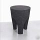 Burnt wood stool shou sugi ban