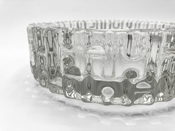 Vide-poche SKLO UNION • Verrerie Hermanova hut • Design Frantisek Vizner  • 1965 • Verre pressé