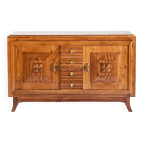 Solid oak Art Deco style sideboard, France, 1950s