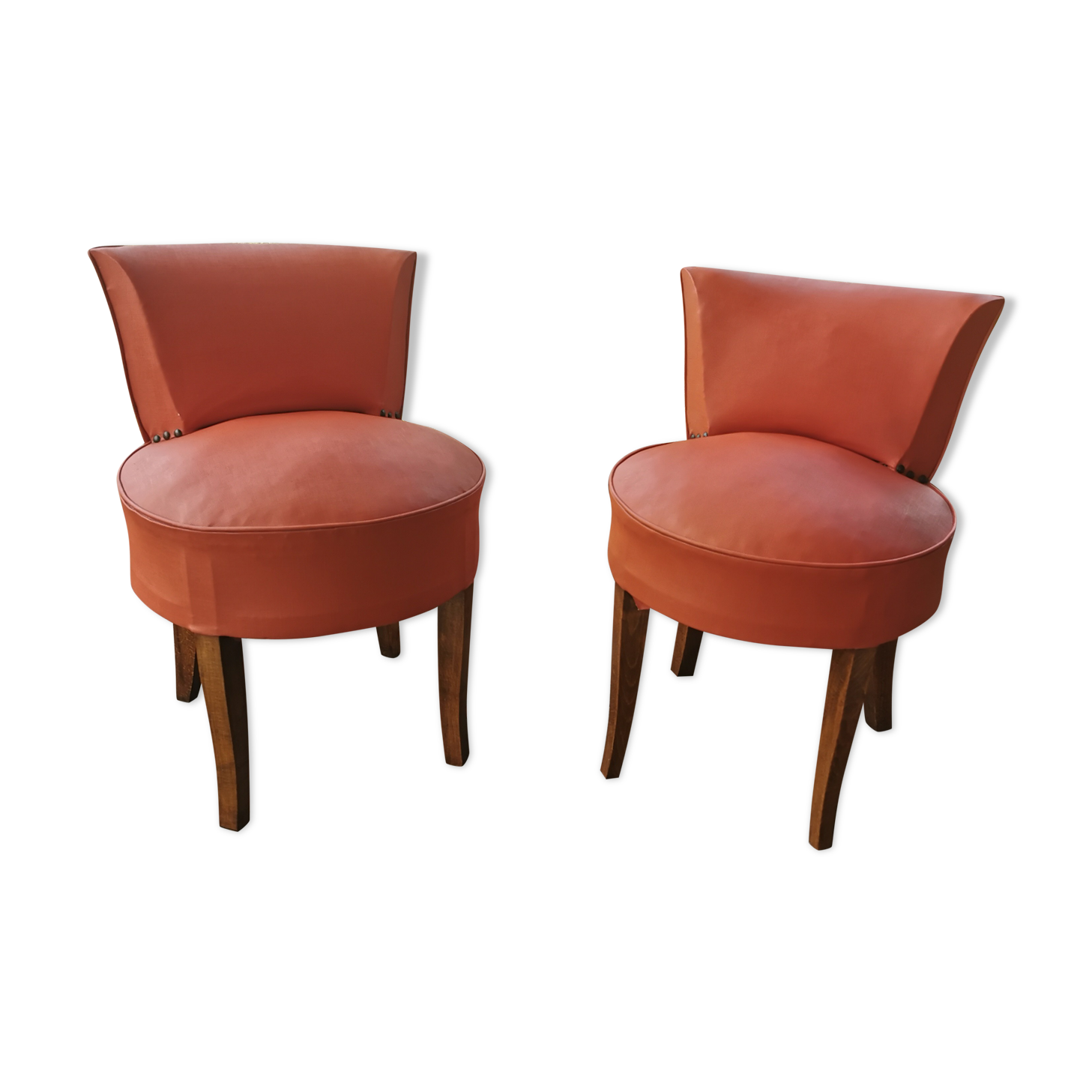 Pair of cocktail armchairs from the 50s