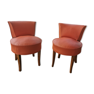 Pair of cocktail armchairs from the 50s