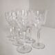 Service of 8 glass of Bohemian crystal wine