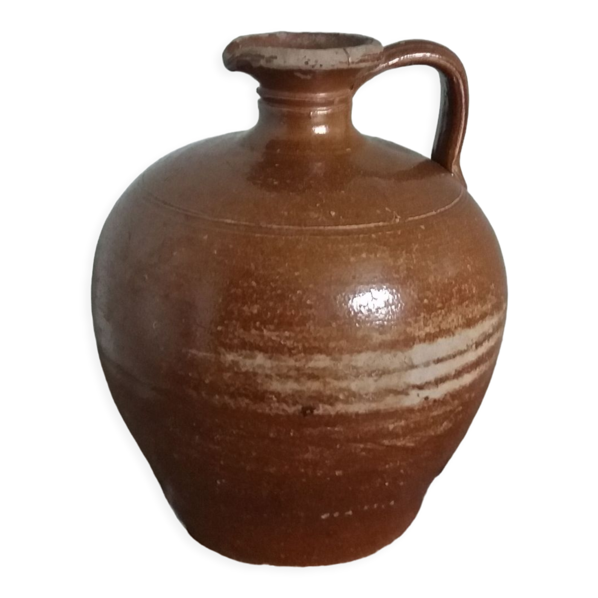 Terracotta pitcher pottery glazed stoneware