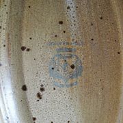 Large oval serving dish, vintage Salins stoneware/ceramic, 1960s