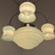 Art deco chrome chandelier 1930's