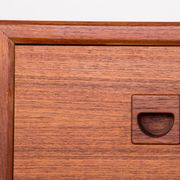 Danish teak chest of drawers or small sideboard, 3 large drawers, 1960.