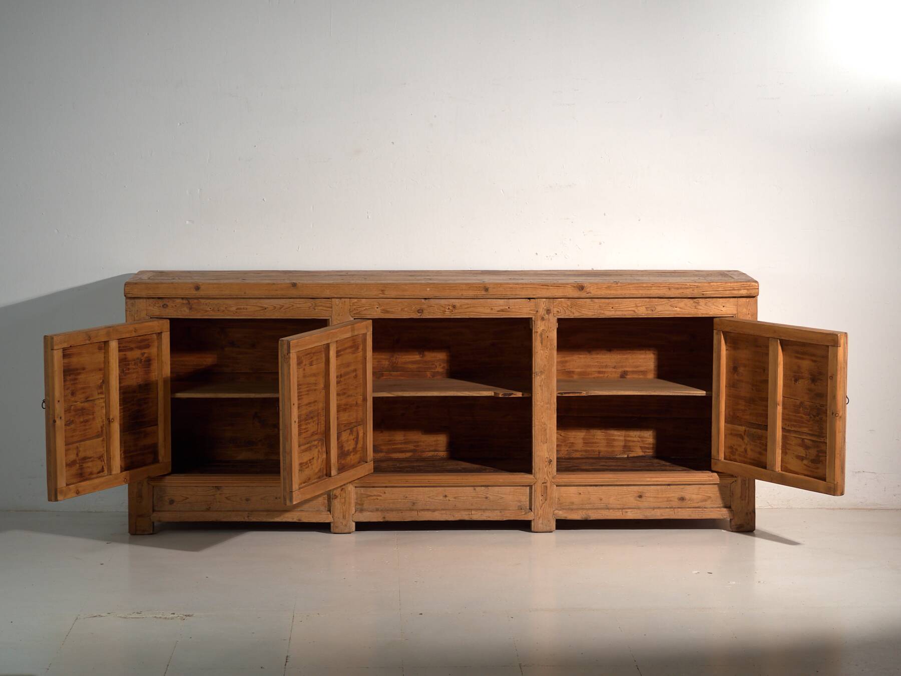 Antique wooden sideboard with three doors (circa 1920)