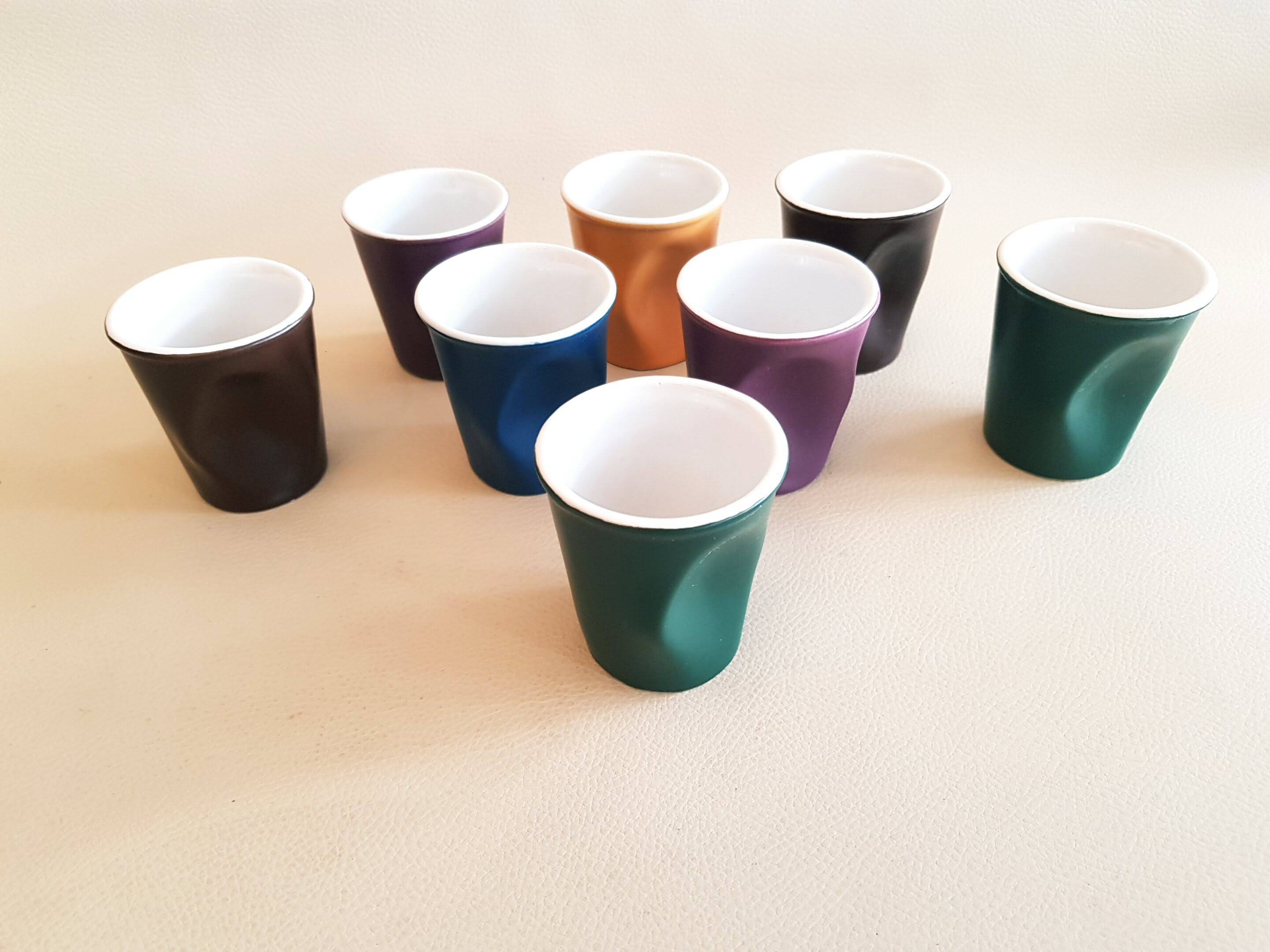 Set of 8 cups crumpled Revol Collection