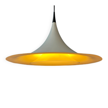 Suspension "witch's hat" white Danish Space Age Mid-Century