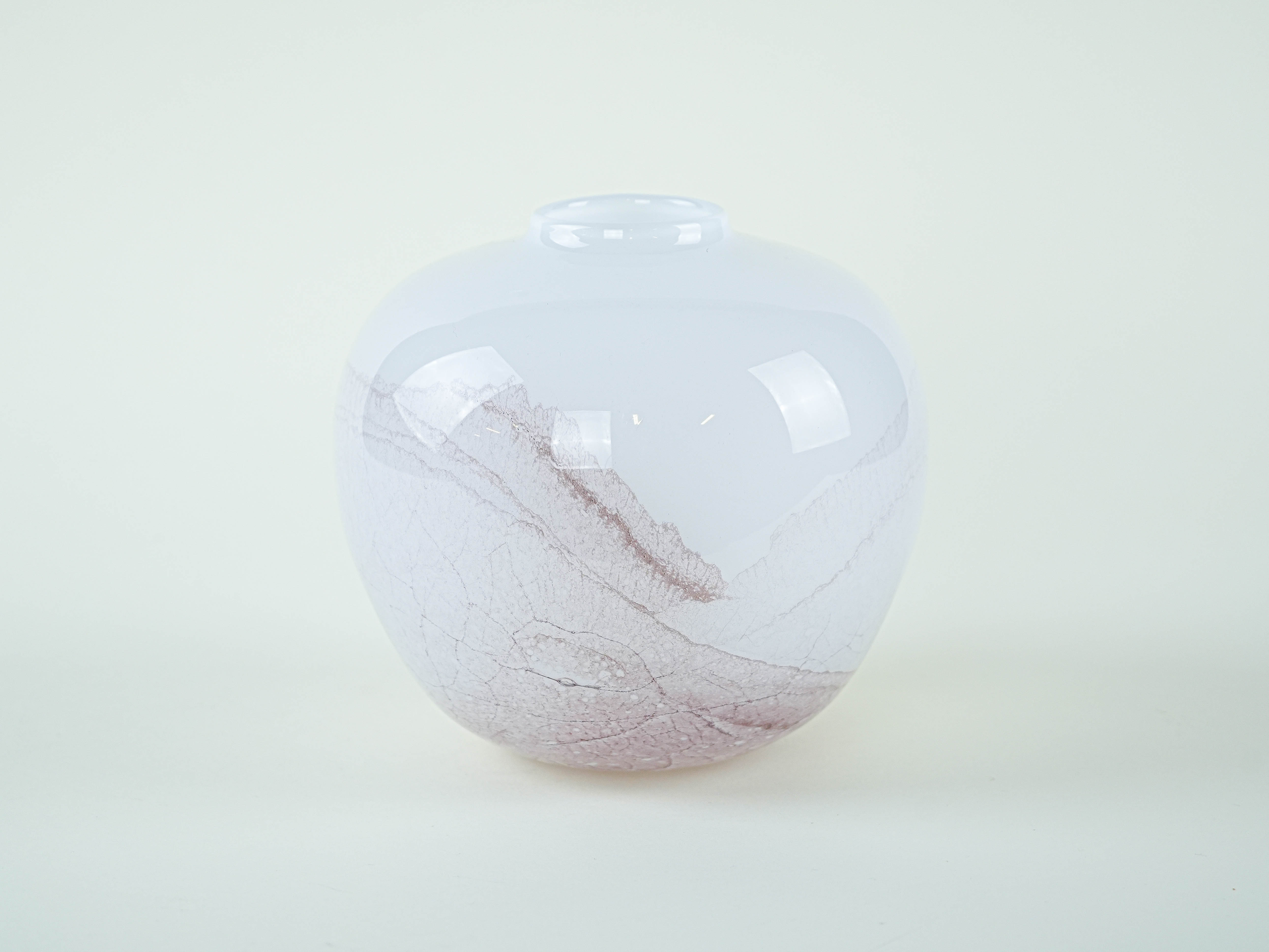 Glass vase, Danish design, 1970s, made in Denmark