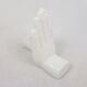 White ceramic book greenhouse representing hands 1980