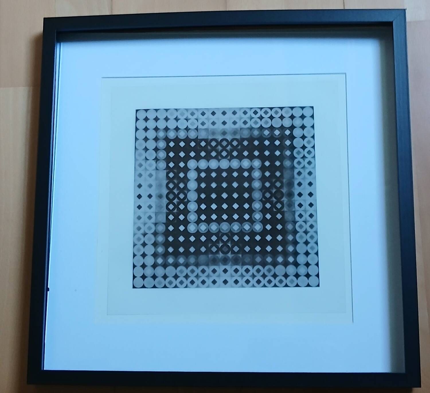 Vasarely's "Invisible" Portrait of Louis Armstrong - Optical Artwork