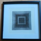 Vasarely's "Invisible" Portrait of Louis Armstrong - Optical Artwork